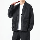 Denim Cotton Kimono Jacket