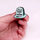 Here Lies Squidward's Hopes and Dreams Enamel Pin