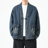 Denim Cotton Kimono Jacket