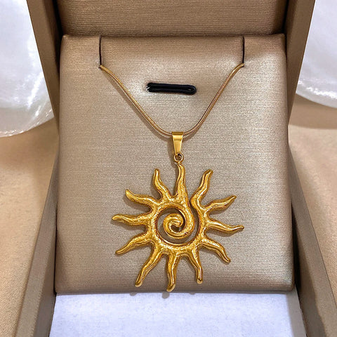 Spiral Sun Necklace