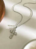 CZ Diamond Cross Chain