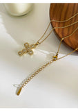 CZ Diamond Cross Chain