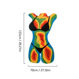 Thermal Female Body Tufted Rug
