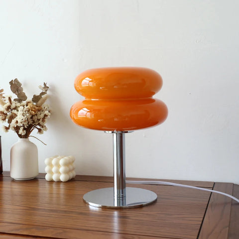 Trichromatic Dimming Glass Table Lamp