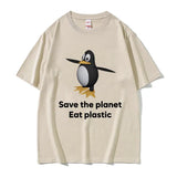 Save The Earth Eat Plastic Tee