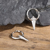 Chrome Dagger Earrings