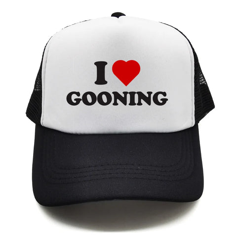 I Love Gooning Baseball Caps