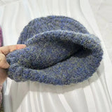 Metal cross Knitted Hat