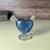 Glass Heart Bottle Cig Holder