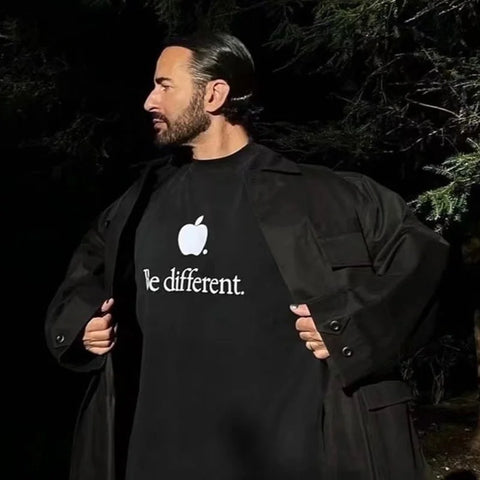 Be Different Apple Embroidery Tee