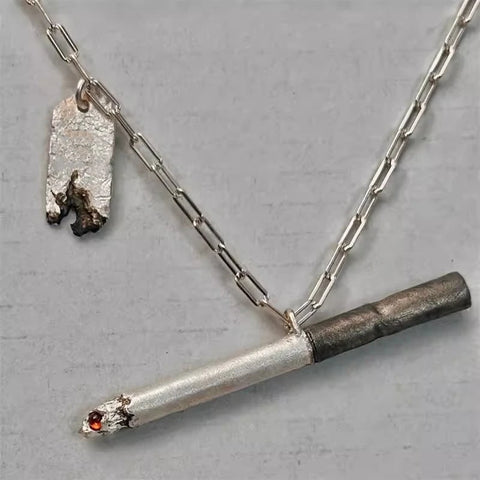 Cigarette Charm Necklace