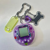 Tamagachi Charm Keychain