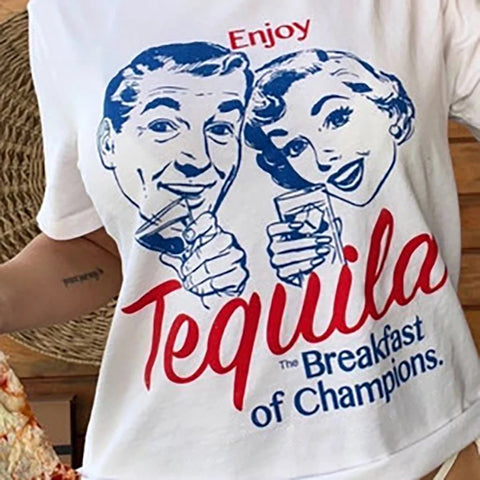 Enjoy Tequila The Breakfast of Champions Tee