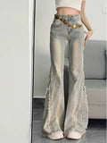 Vintage Frayed Flared Jeans