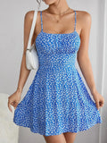 Floral Open Back dress