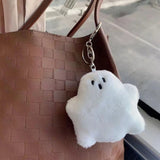 Fuzzy Ghost Keychain