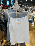 Little Duck Flower Embroidery Tank Top