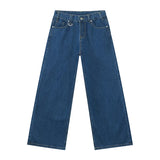 Wide Leg Washed Denim