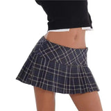 Korean Mini Plaid Skirts