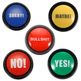 No Sorry Yes Bull Funny Talking Button