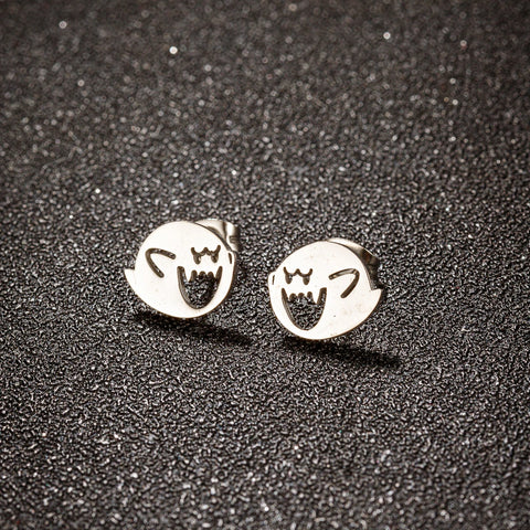 Boo Mario Stainless Steel Earrings