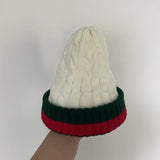 Red & Green Knitted Beanie