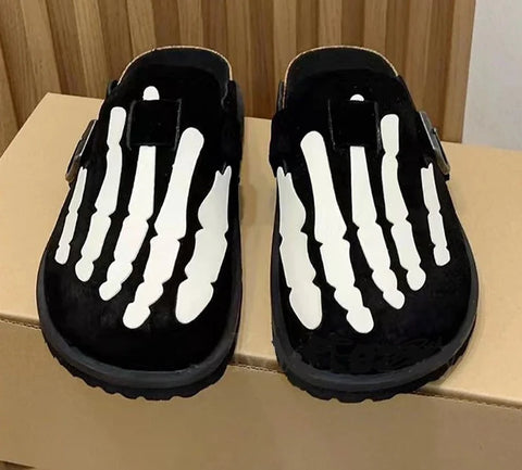 Skeleton Flat Slippers