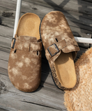 Bleached Denim Clogs