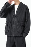 Denim Cotton Kimono Jacket