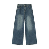 Wide Leg Washed Denim