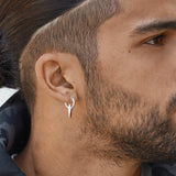 Chrome Dagger Earrings