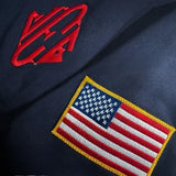 Jeffrey Epstein Embroidered 3/4 Zip Sweater