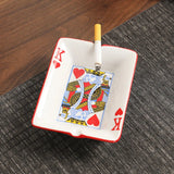 Ceramic King Poker Ashtray