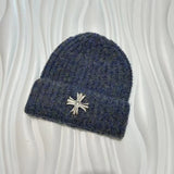 Metal cross Knitted Hat