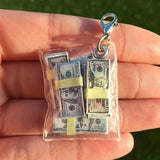 Handmade Mini Money Bag Keychain