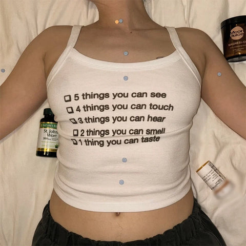 See Touch Hear Smell Taste Cami Top