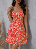 Floral Open Back dress