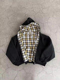 Reversible Plaid Hoodie