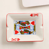 Ceramic King Poker Ashtray