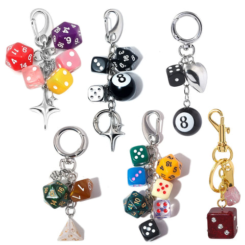 Dice Charms Keychain