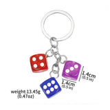 Dice Charms Keychain