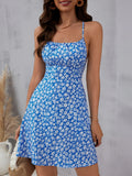 Floral Open Back dress