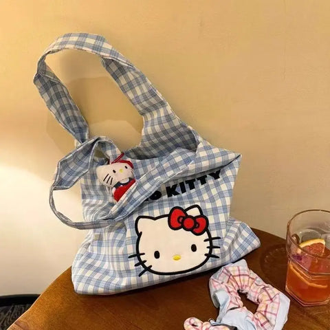 Hello Kitty Oversized Cotton Canvas Tote