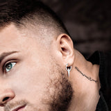 Chrome Dagger Earrings