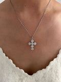 CZ Diamond Cross Chain