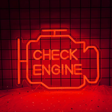 Check Engine Neon Light