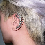 Silver Spine Bone Ear Clip