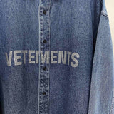 VETEMENTS Oversized Denim Jacket