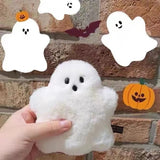 Fuzzy Ghost Keychain