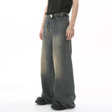 Wide Leg Washed Denim